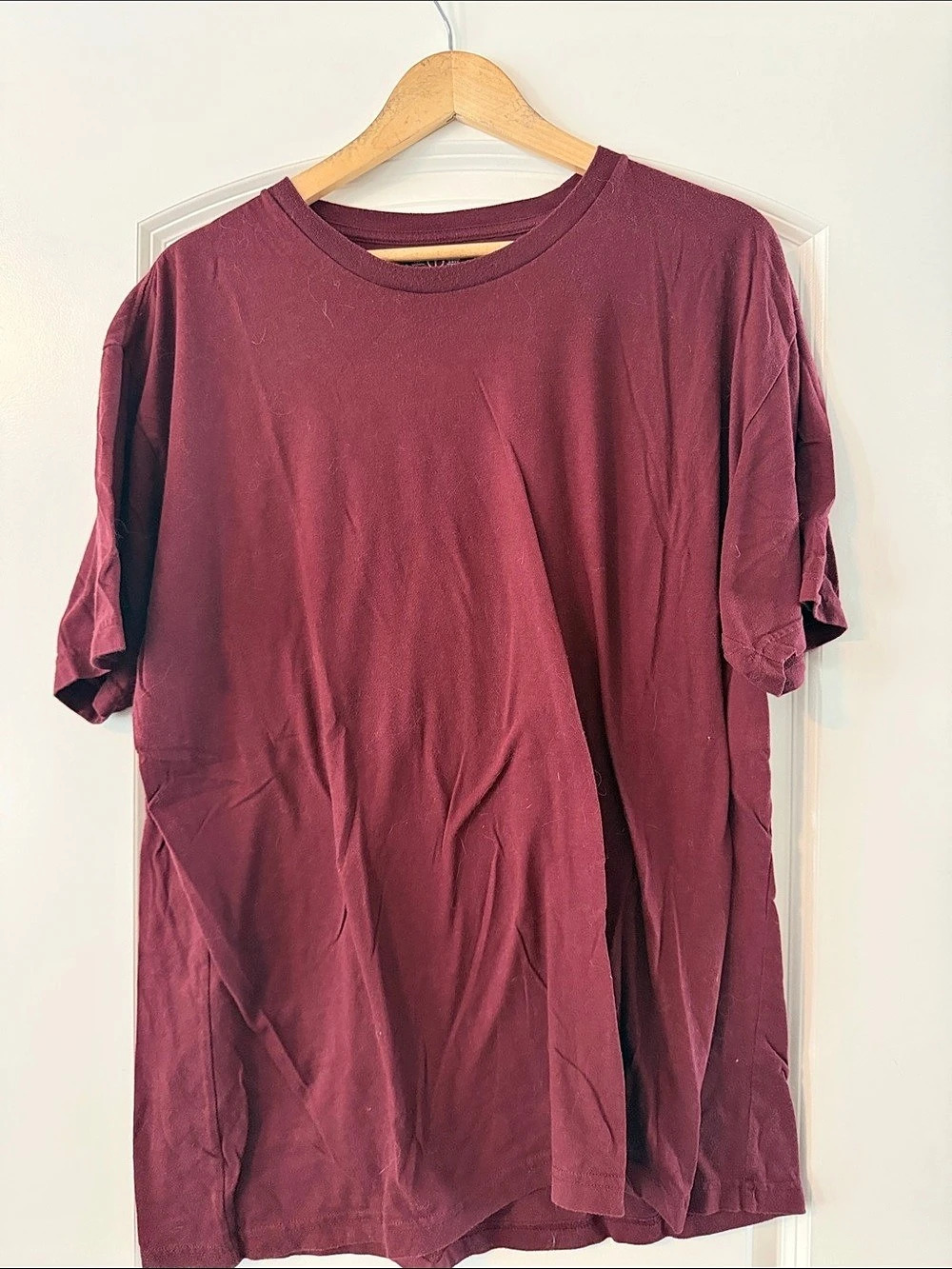 Fresh Clean Tees Men's Short Sleeve Tee Burgundy Size 2X